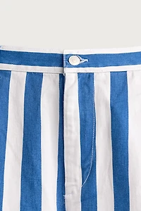 BERMUDA WIDE FIT À RAYURES