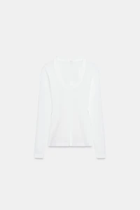 CREPE LONG SLEEVE T-SHIRT