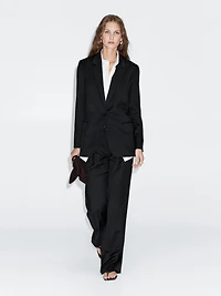 Blazer à deux boutons 100 % laine extra-fine