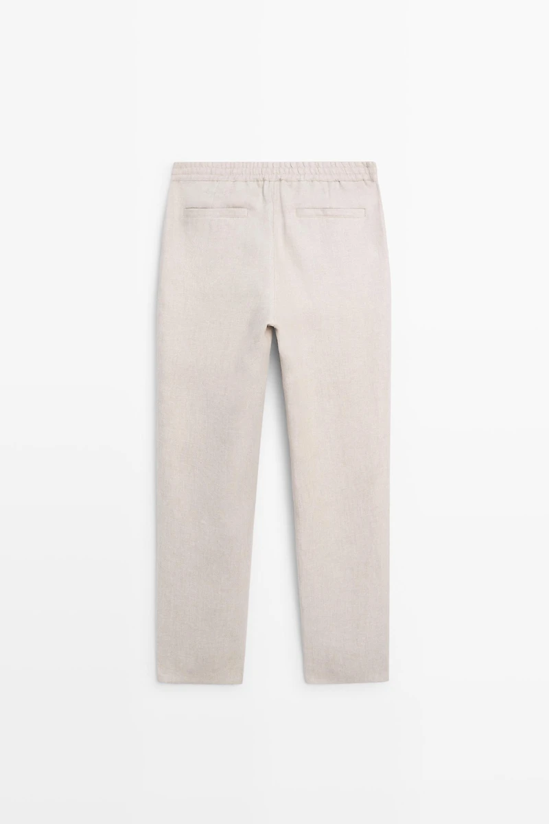 100% linen textured co-ord pants