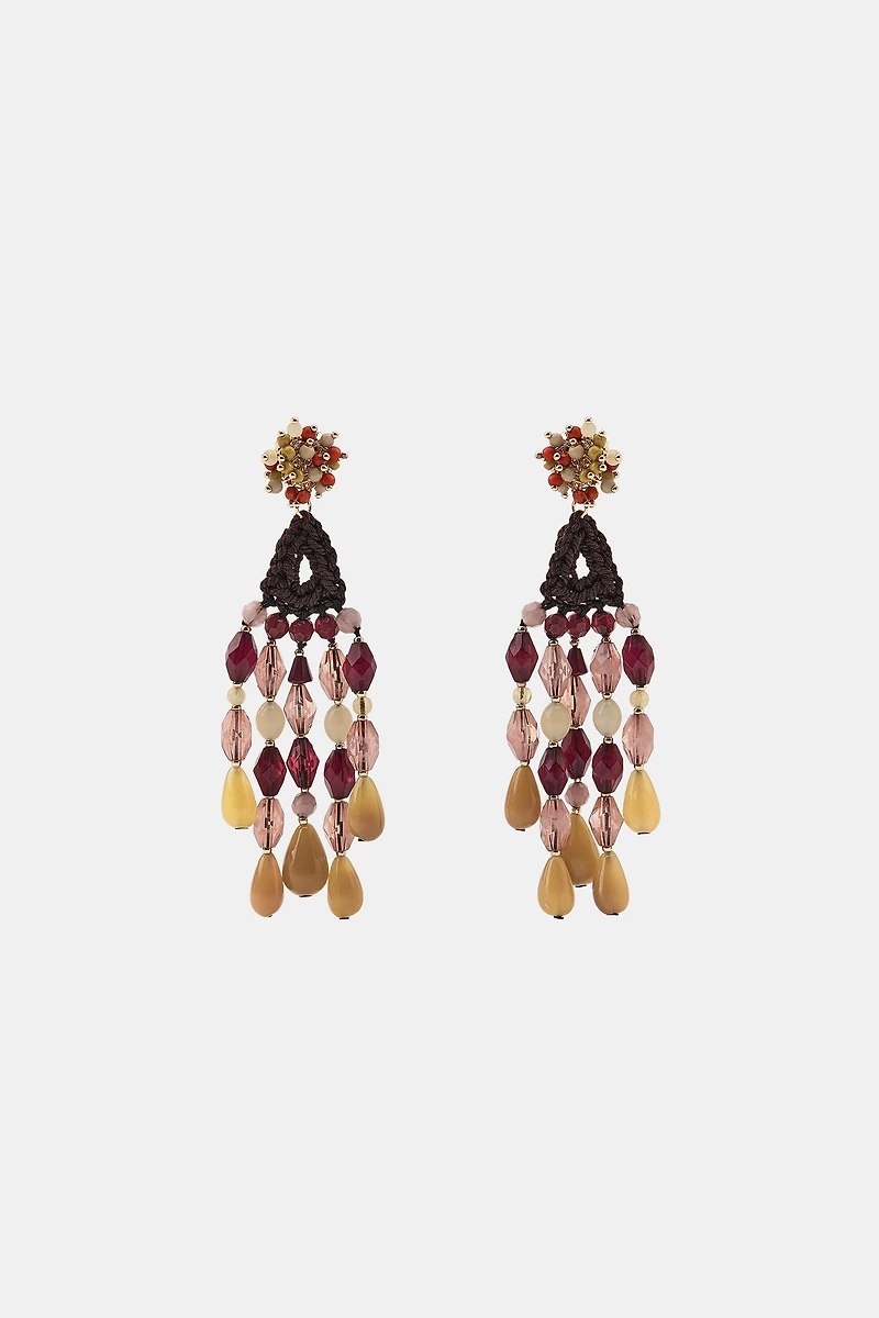 BEADED CROCHET EARRINGS