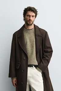 RELAXED FIT WOOL COAT