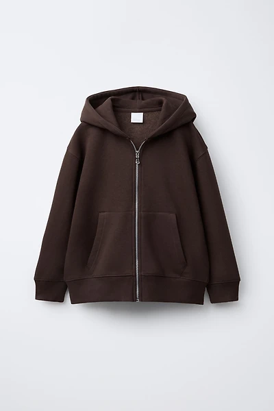 BASIC ZIP SWEATSHIRT