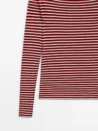 Striped long sleeve T-shirt