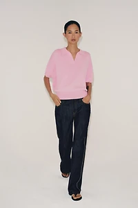 SHORT SLEEVE KNIT POLO