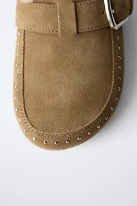 LINED LEATHER CLOGS