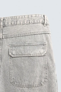 RELAXED STRAIGHT FIT STRIPED PANTS