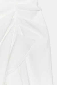 ZW COLLECTION RUFFLED MIDI SKIRT