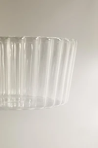 WAVY BOROSILICATE GLASS SALAD BOWL