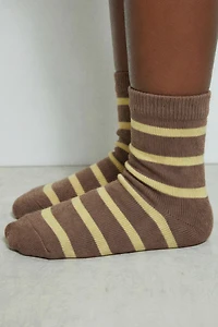 THREE-PACK OF LONG STRIPED AND POLKA DOT SOCKS