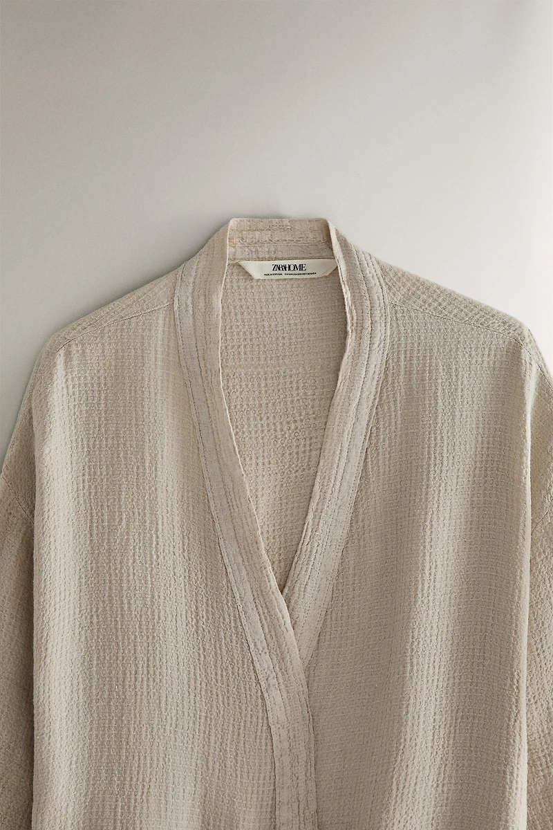 PEIGNOIR LIN WAFFLE