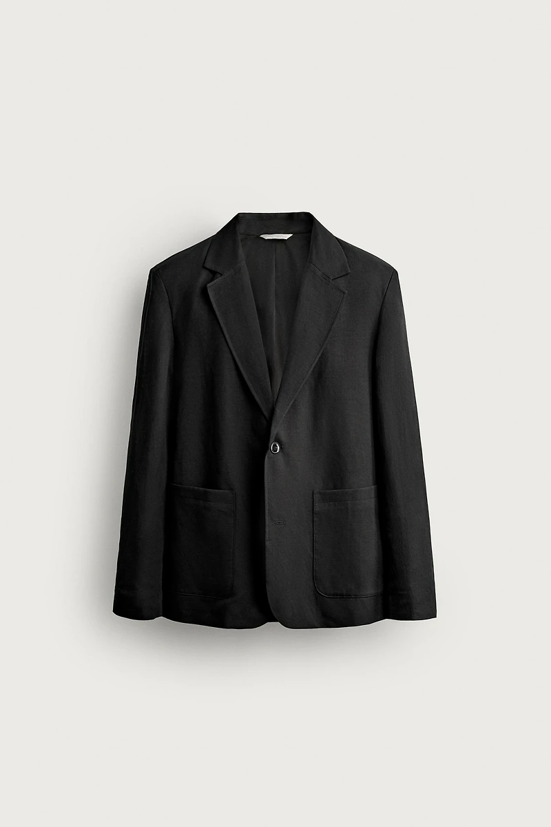 TEXTURED SUIT BLAZER