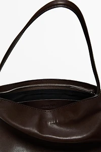 Small nappa leather shoulder bag
