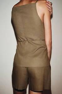 GILET CEINTURE FANTAISIE AVEC LIN