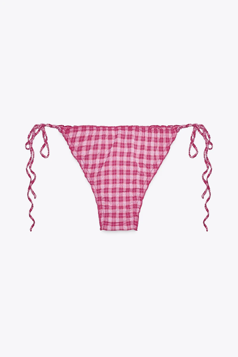 CHECKERED BIKINI BOTTOMS