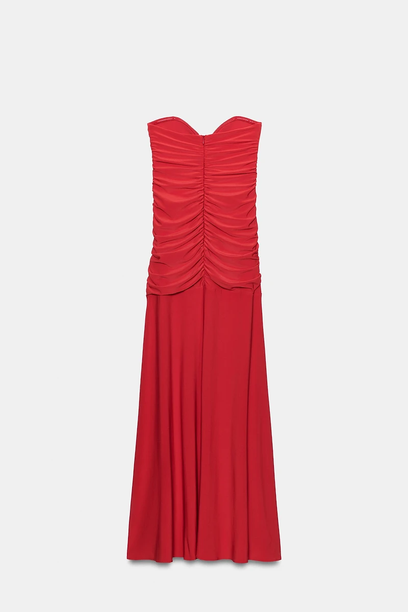 LONG DRAPED DRESS