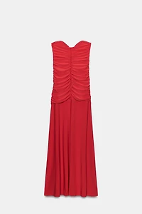 LONG DRAPED DRESS