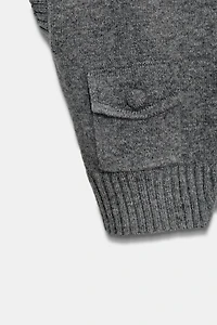 LINED BUTTON KNIT VEST