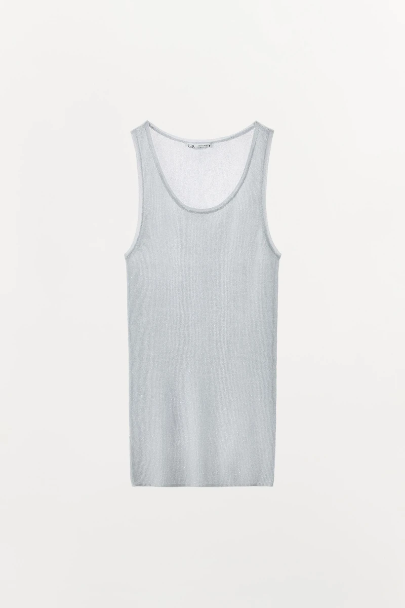 METALLIC THREAD TOP