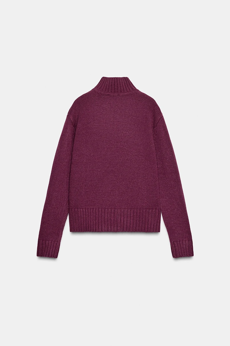 HIGH NECK KNIT JUMPER