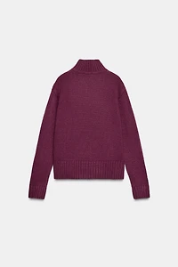 HIGH NECK KNIT JUMPER