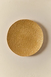 IRREGULAR GOLDEN GLASS DESSERT PLATE