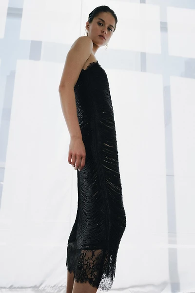 ZW COLLECTION LIMITED EDITION FRINGED MAXI DRESS
