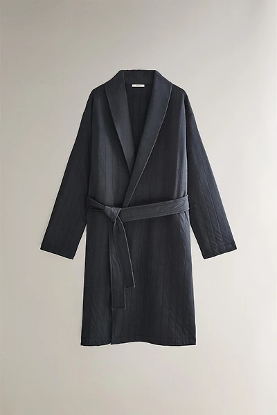LONG QUILTED DRESSING GOWN