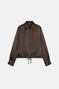 ZW COLLECTION SATIN EFFECT BLOUSE WITH TIES