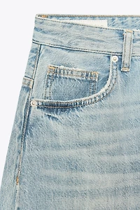 TRF SHIFTED SEAM LOW WAIST JEANS