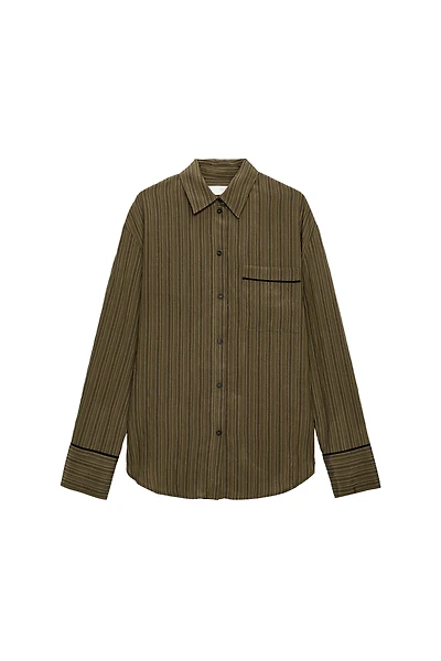 ZW COLLECTION FLOWY STRIPED SHIRT