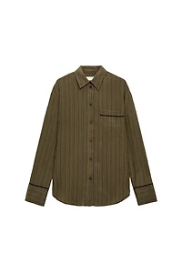 ZW COLLECTION FLOWY STRIPED SHIRT