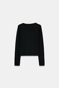 CONTRAST INTERLOCK POLO TOP