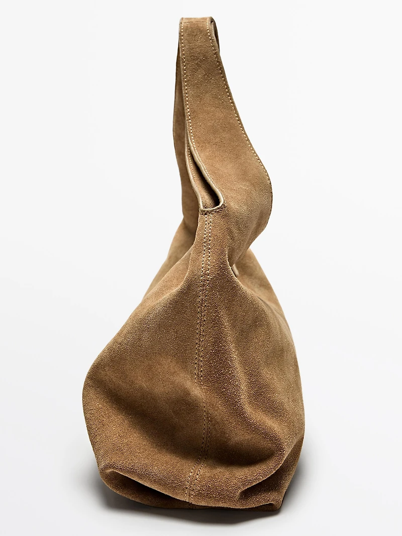 Medium split leather lady bag
