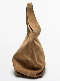 Medium split leather lady bag