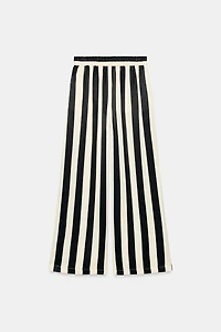 STRIPED WIDE LEG PANTS