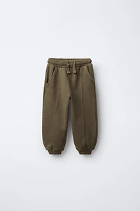GARMENT DYED SEAM DETAIL JOGGING PANTS