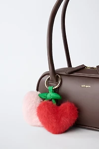 HEART CHARM SHOULDER BAG