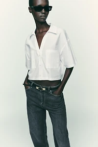 POPLIN CROP TOP