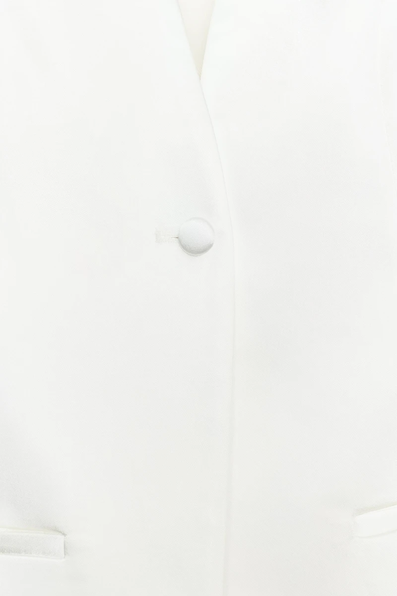 GILET HALTER SATINÉ