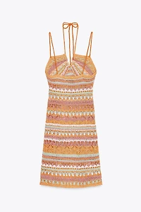KNIT MINI DRESS