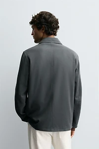 TEXTURED RELAXED FIT BLAZER