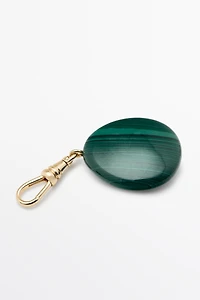 Malachite stone charm