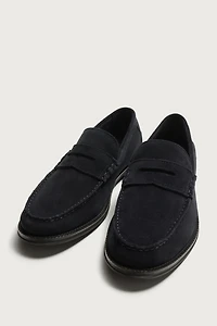 MOCASSINS EN CUIR À MASQUE