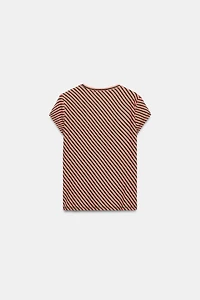 TEE-SHIRT RAYURES AVEC LIN