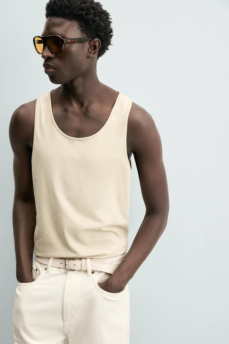 MEDIUM WEIGHT REGULAR FIT TANK TOP