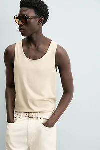 MEDIUM WEIGHT REGULAR FIT TANK TOP