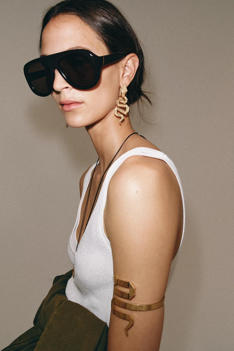 SNAKE METAL EARRINGS