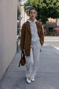 100% LEATHER LONG JACKET