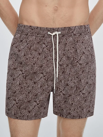 Paisley print swimming trunks